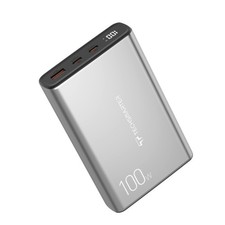 TECHSMARTER 20000mAh 130W Laptop Dual USB-C Fast Charging 20000mAh, Gray