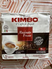 2 pz KIMBO MACINATO FRESCO Caffè macinato per Moka Caffettiera macchinetta 250g