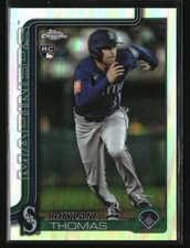 2025 Topps Chrome Update Refractors Rhylan Thomas Rookie #USC185 RC Mariners