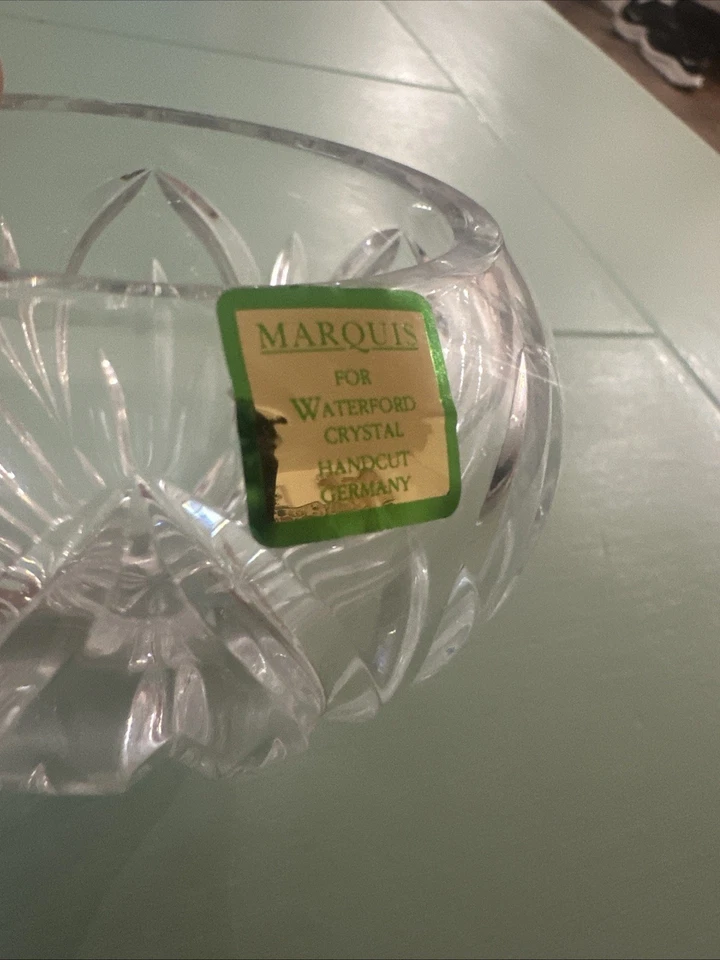 Waterford Marquis Saxony Crystal Hand Cut Rose Bowl 3" Discontinued - Image 2 of 4