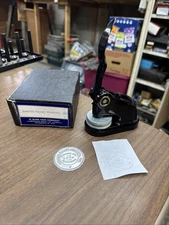 Vintage Cast Iron Corporate Document Circle Seal Press Embosser M. Burr Keim