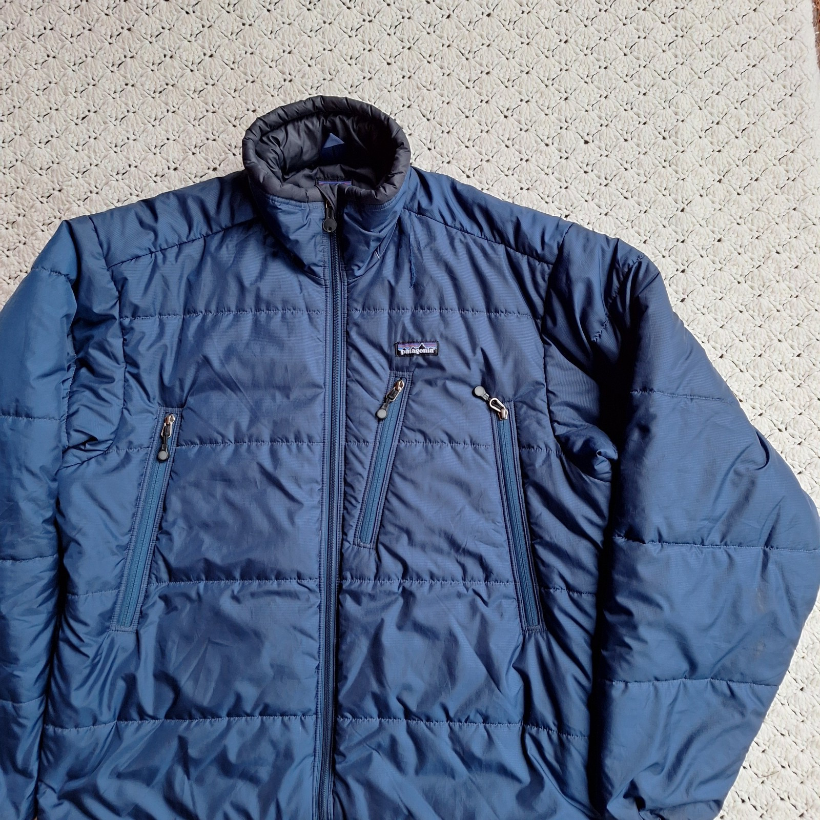 Vtg Patagonia Puff Jacket Insulated Puffer Das Parka Coat Blue 83990 - Large