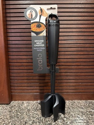 NEW Bralo Ground Meat Chopper Black 5 Blade Design Heat Resistant