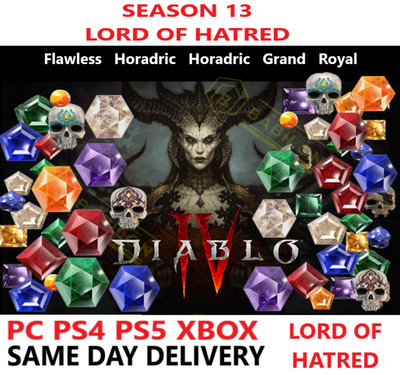 SEASON 13 DIABLO 4 Grand/Royal Gems Softcore   PC PS4 PS5 XBOX   DIABLO IV