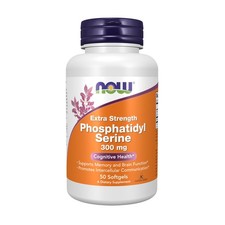 Now Phosphatidyl Serine 300 Mg Supports Memory Brain Function 50 Softgels
