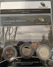 2014 America the Beautiful Quarters, Great Smoky Mountains Mint Issue 3 Coin Set