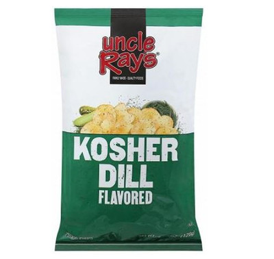 5x Bags Uncle Ray's Kosher Dill Flavored Potato Chips - 4.25oz