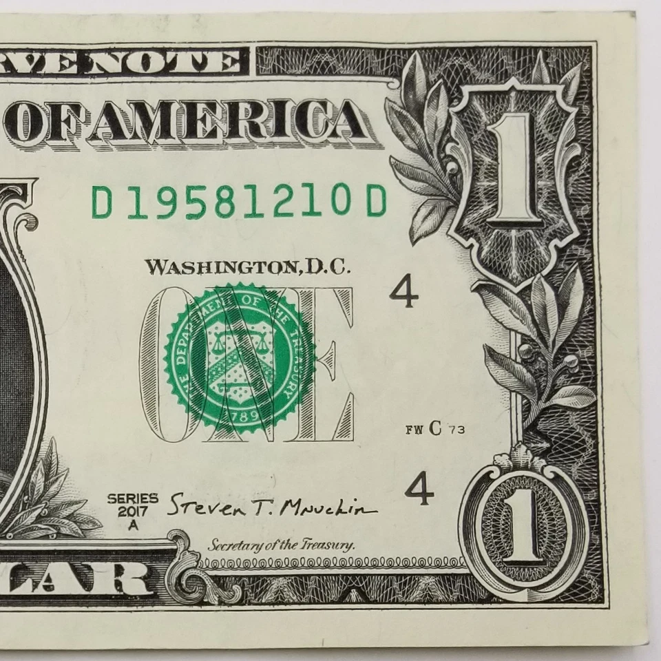 Birthday Note December 10, 1958 October 12, Serial US Fed Reserve Dollar 2017 D - Image 3 of 4