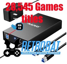 2TB Retro Gaming Hard Drive 28,545+ Games RetroBat Arcade Console PC Windows 11 image