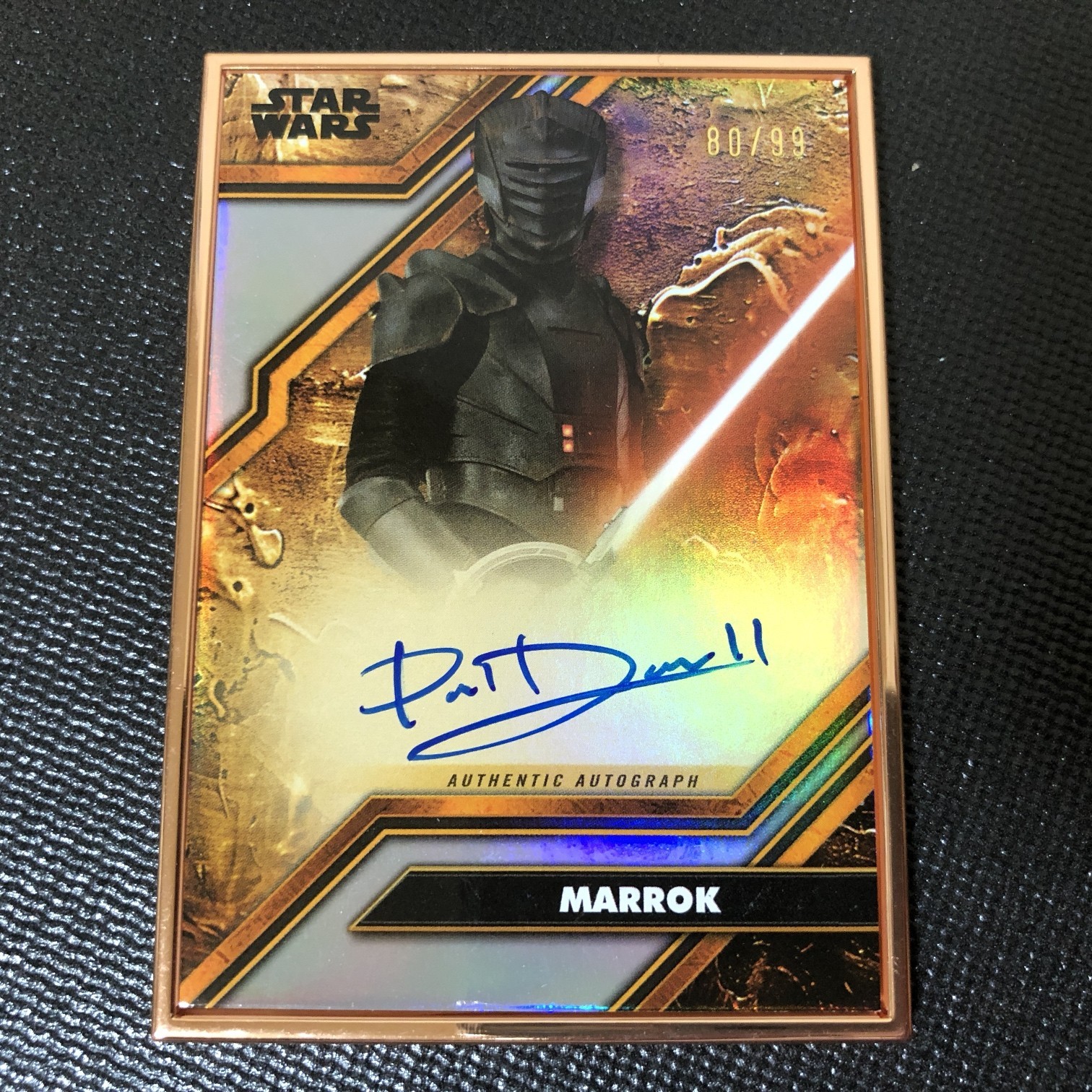 PAUL DARNELL as MARROK 2025 Topps Star Wars Galactic Metal Framed AUTO /99【F03】