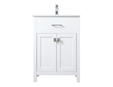 Elegant Lighting VF28824 Harrison 24" - White