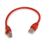 1ft Cat5E Ethernet RJ45 Patch Cable  Stranded  Snagless Booted  RED