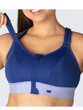 Shefit Ultimate Sports Bra High Impact Zip Front Wireless NWT Luxe Large Sapphir