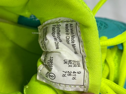 Zapatos de rendimiento Champion para mujer, amarillo y verde azulado, talla 9 EE. UU., usados - Imagen 3 de 11