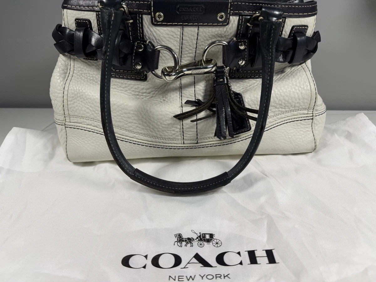 Coach Hampton Satchel/Top Handle Bag White Bags & Handbags for