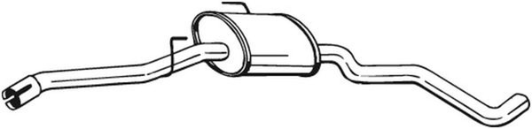 Bosal MittelschalldäMpfer 282-503 FüR Omega V94 Opel 16V F69 M69 P69-image