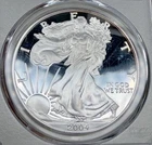 2004-W ASE American Silver Eagle PR69DCAM PCGS Deep Cameo Proof Dollar -97699