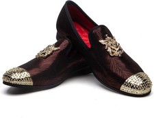 JITAI Men?s Fashion Loafers and Faux Leather Shoes for Men Moccains Party