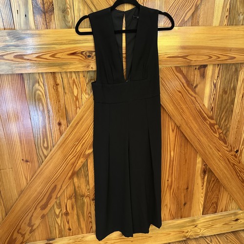 BCBG Maxazria Black Zoee Sleeveless Jumpsuit Romper S - Picture 3 of 9