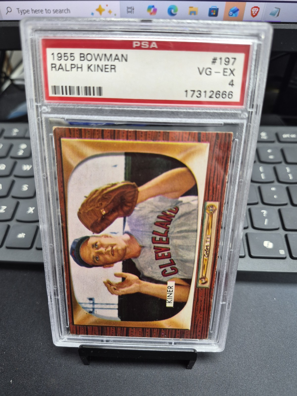 1955 Bowman #197 Ralph Kiner PSA 4