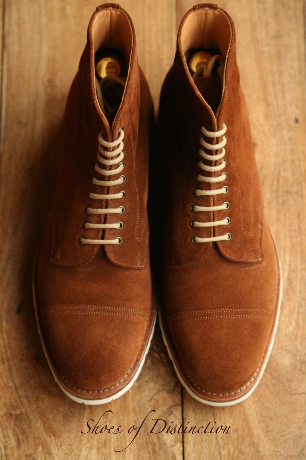 Joseph Cheaney Milburn Tan Brown Suede Derby Boots Mens UK 10 US 11 EU 44 image 4