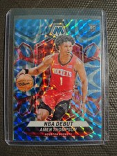 2023-24 Panini Mosaic - NBA Debut Amen Thompson #269 Blue Mosaic Prizm /199 (RC)