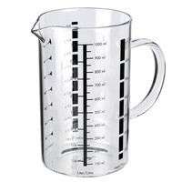 KÜChenprofi Messbecher 1,0 Liter Aus Borosilikatglas Mit Griff