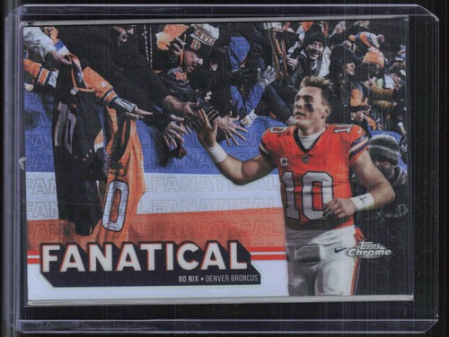 2025 Topps Chrome Bo Nix Base (RAW)