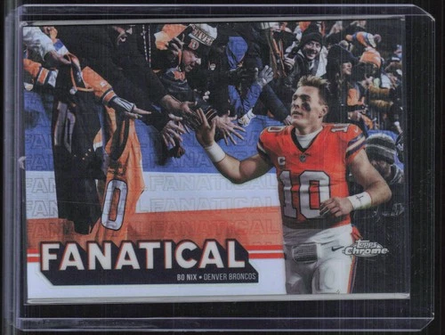 2025 Topps Chrome Bo Nix Base (RAW)