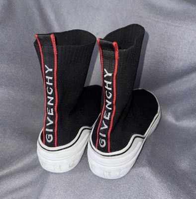 GIVENCHY George Black Logo Socks Shoes 44 11