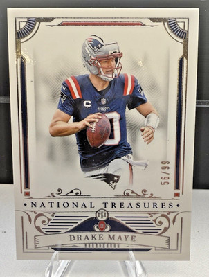 2025 Panini National Treasures - Drake Maye #68 - /99 Patriots