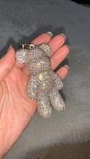 Bling / Rhinestone Teddy Bear Bag Charm / Keychain