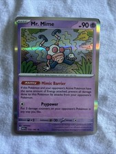 Pokémon TCG Mr. Mime Scarlet & Violet Holo Rare Card 122/165 NM