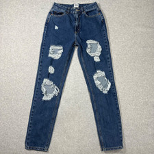BDG Urban Outfitters Jeans Womens 26x30 Blue Mom High Rise Denim Distressed