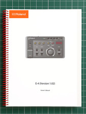 Roland E-4   Owners Manual User Guide Instructions   41 Pages   USA Made
