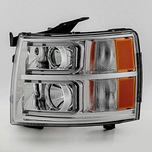 Novo para 2007-2013 Chevy Silverado 1500 2500HD Chrome LED projetor faróis - Imagem 2 de 4