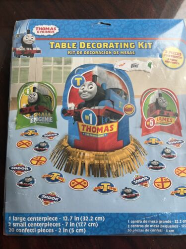 Birthday Party THOMAS the TANK Table Decorating Kit & Napkins & Loot Bags - Picture 2 of 7