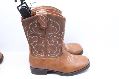 Wonder Nation Youth Boy's Size Brown Cowboy Western Boots