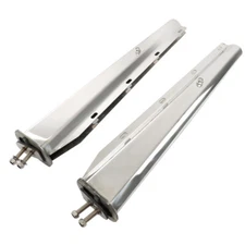 Semi Truck Tapered 30" Stainless Steel Straight Mud Flap Hanger 1 1/8 Bolt