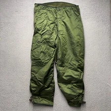 Extreme Cold Weather Trousers Pants Large Green Lined Alpha Industries Vintage
