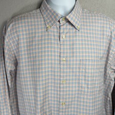 Peter Millar Shirt Men L Large Multi-Color Long Sleeve Button Down Dress Casual