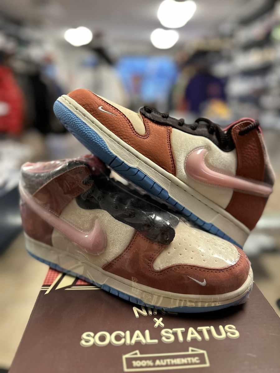 Nike Dunk Mid Social Status Chocolate Milk Size Mens Women’s  DJ1173-700