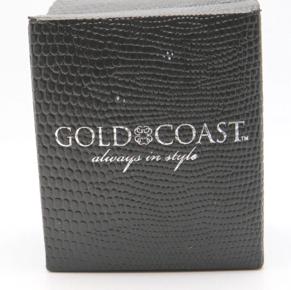 Juego de broches pendientes halo de vidrio rosa corte cojín enchapado en platino costa dorada Foto 4 de 4