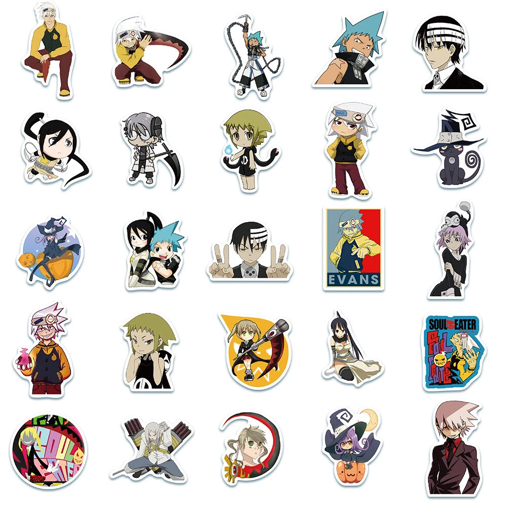 soul eater all characters Sticker for Sale by onlydrawning