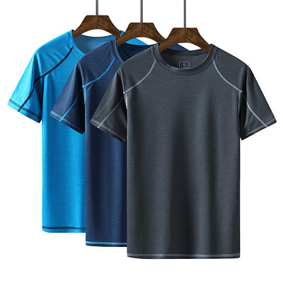 Men's Running Quick-Drying Training T-Shirt Short Sleeve Athletic