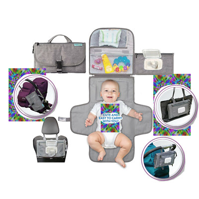 Waterproof Travel Changing Station kit Baby Gift Smart Wipes Pocket Changing Pad