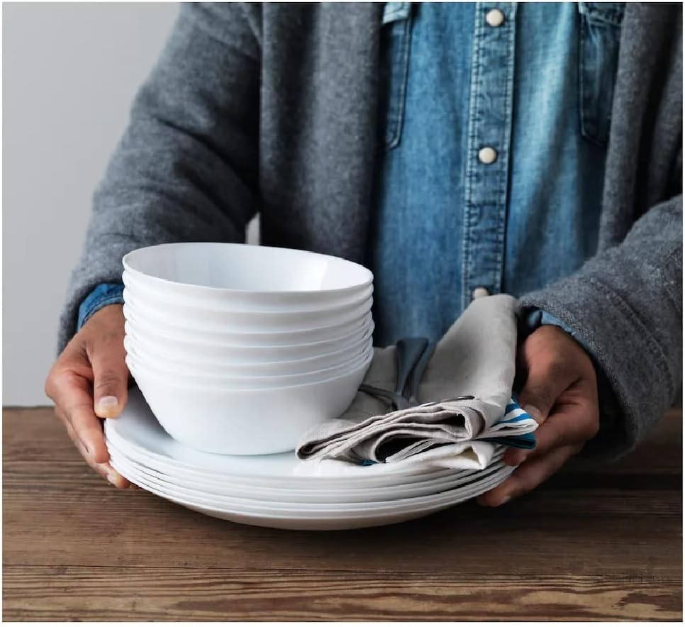 6x OFTAST Serving Bowl Dessert Pasta Bowls Set Tempered Glass Bowls Set