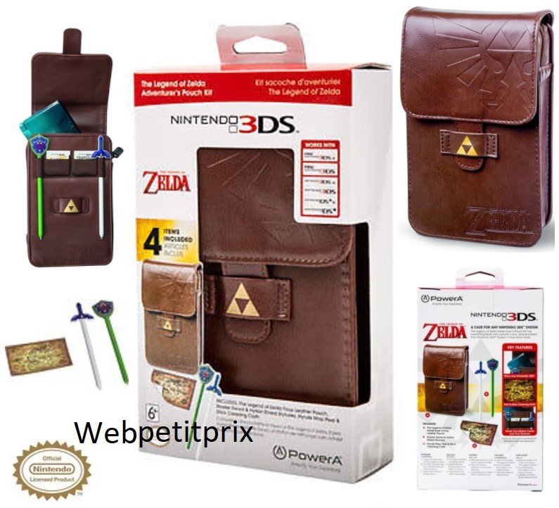 Housse Kit Cuir Marron Legend Zelda New 2DSXL New 3DS New 3DSXL DSIXL 3DS PowerA