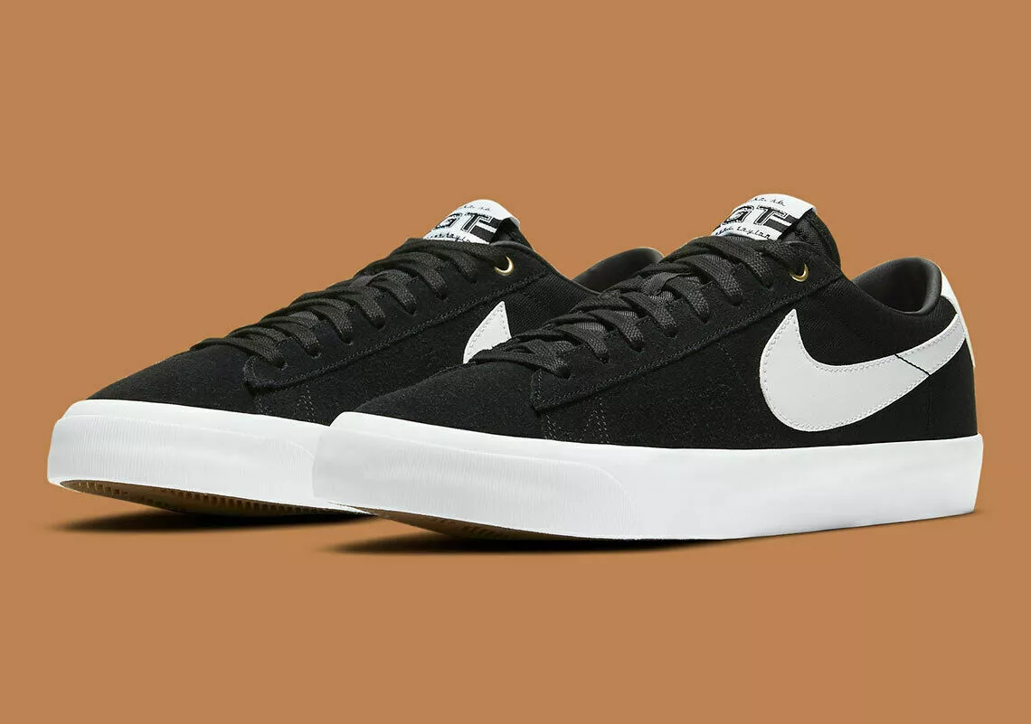 Zapatos Nike SB Zoom Blazer Low Pro GT negros blancos 10 11 12 13