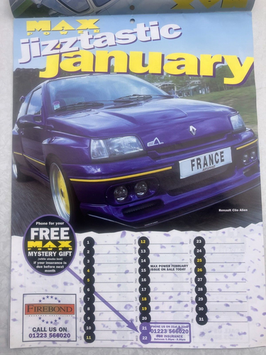MAX POWER 1997 COVER AUTOS KALENDER - SELTENE 12 AUTOS - Bild 2 von 12